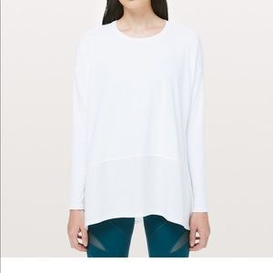 Lululemon Ease of Mind Long-sleeve White Top, Sz4